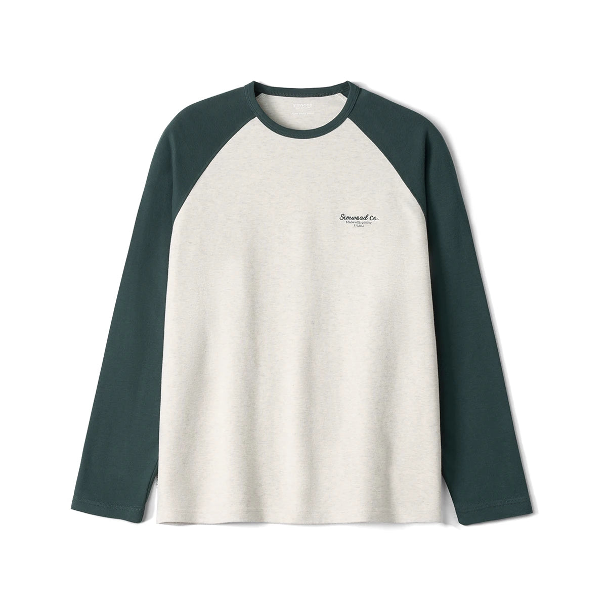 T-Shirt Oversize 310gsm Wärmend Thermo Stoff Langarm Raglan