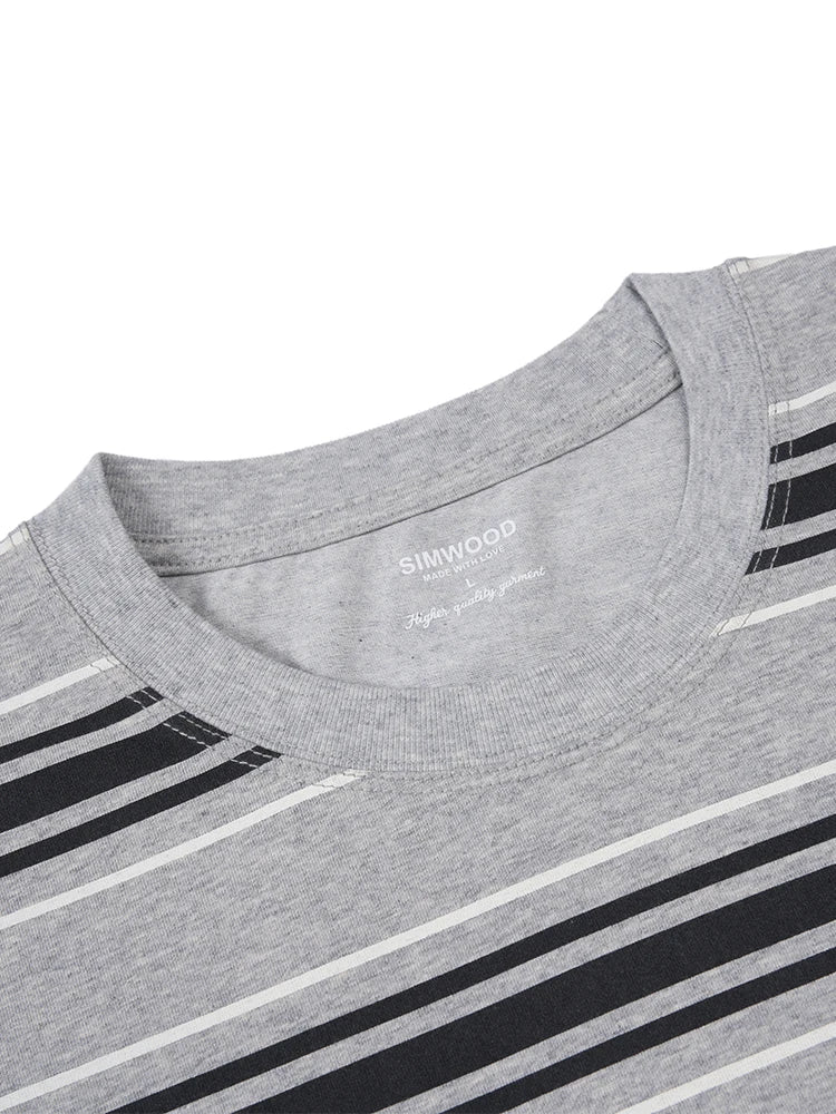 Regular Fit Striped T-Shirt 240gsm