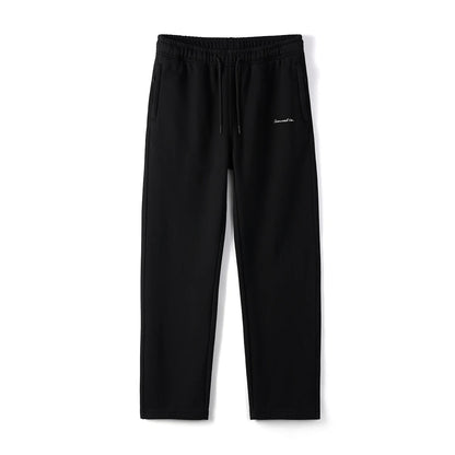 SIMWOOD 2025 Spring Winter New Loose Straight Warm Fleece Liner Jogger Men 400gsm Antistatic Comfortable Sweatpants