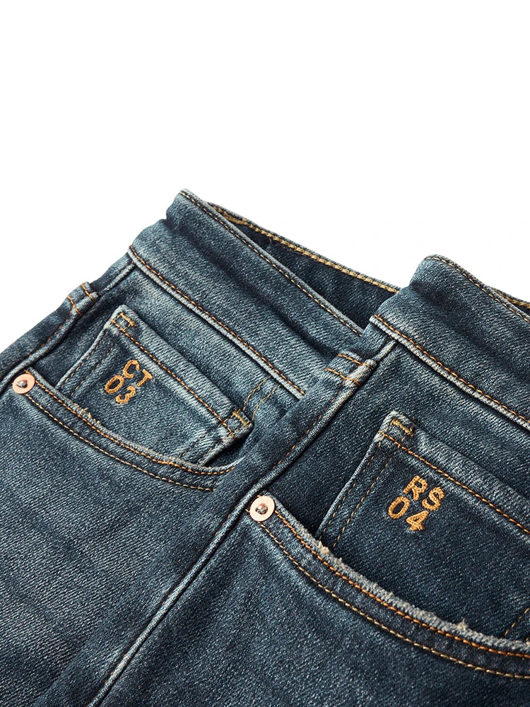 Elastische Jeans 15oz Vintage Washed